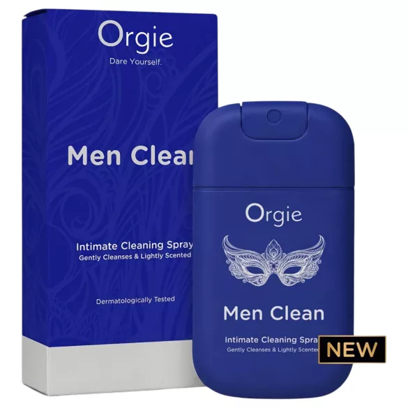 Orgie Men Clean - spray intime nettoyant et rafraîchissant pour hommes (30 ml)