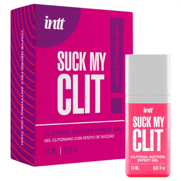 Intt Suck My Clit - gel stimulant clitoridien pour femmes - fraise (15 ml)