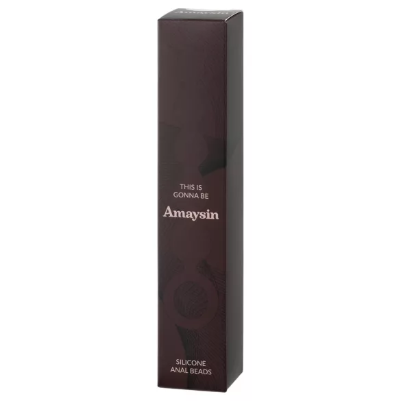 Amaysin - chapelet anal en silicone (noir)