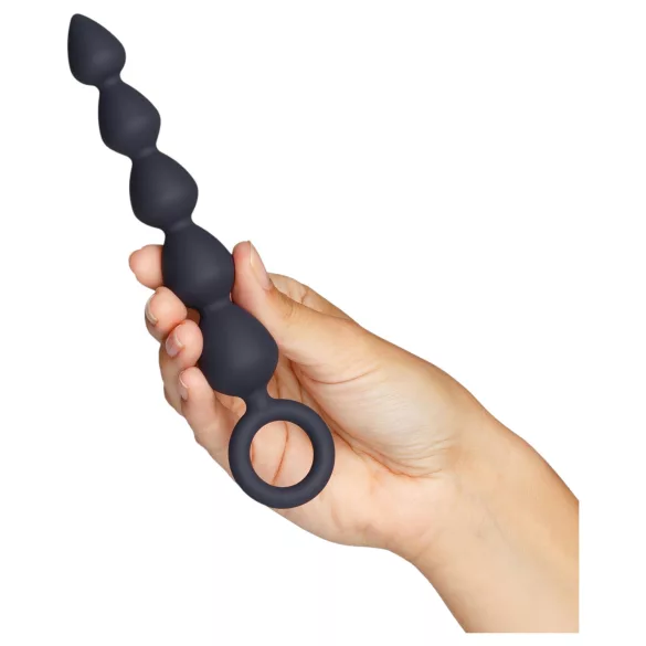 Amaysin - chapelet anal en silicone (noir)