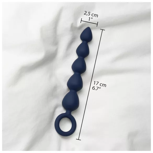 Amaysin - chapelet anal en silicone (noir)