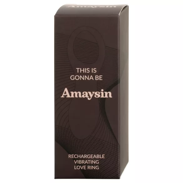 Amaysin - anneau pénien vibrant rechargeable (bleu)