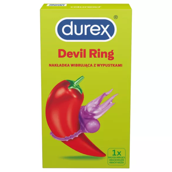 Durex Little Devil - anneau pénien vibrant - silicone violet