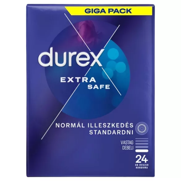 Durex - Préservatifs extra sûrs - boîte de 24