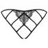 Obsessive Miamor - culotte ouverte en résille et dentelle - noir - L/XL