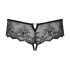 Obsessive Merossa - string ouvert femme avec strass - noir - L/XL