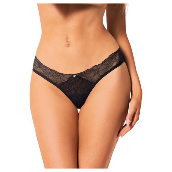 Obsessive - Culotte femme - dentelle florale - noir - M/L