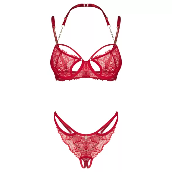 Obsessive Matildea - ensemble soutien-gorge dentelle rouge - L/XL