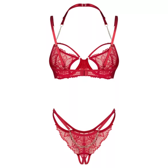 Obsessive Matildea - ensemble soutien-gorge dentelle rouge - L/XL