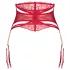 Obsessive Matildea - porte-jarretelles dentelle à chaînes - rouge - L/XL