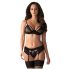 Coffret Cadeau Lingerie "Obsessive Wonderia" - 6 pièces (noir) - L/XL