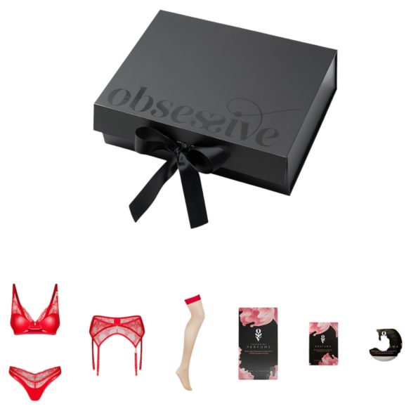Obsessive - Coffret lingerie 6 pièces - rouge