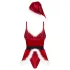 Obsessive Hot Santa - costume de mère Noël trois pièces pour femme (rouge) - L/XL