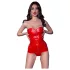Chilirose CR 4491 - corset zippé - rouge