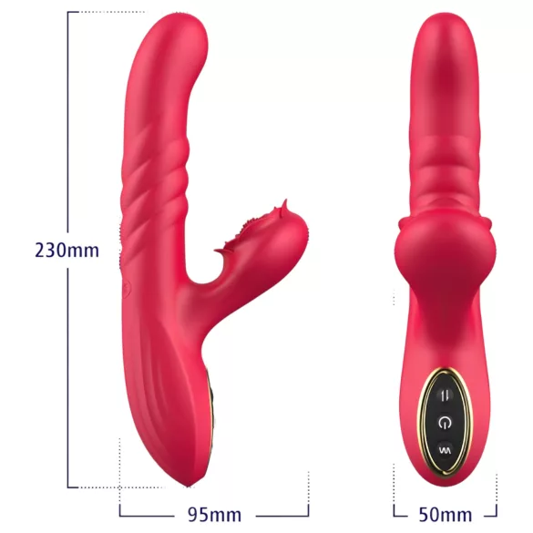 Sweet Play - vibromasseur rabbit 2 en 1 - point G et clitoris - rose