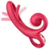 Sweet Play - Vibrateur rabbit avec stimulateur clitoris - silicone rouge
