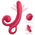 Sweet Play - Vibrateur rabbit avec stimulateur clitoris - silicone rouge