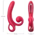 Sweet Play - Vibrateur rabbit avec stimulateur clitoris - silicone rouge