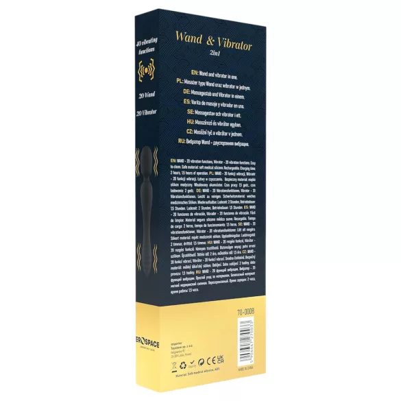 Sweet Play - vibromasseur point G et massage - silicone noir