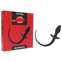Wild Play - plug anal queue de renard - silicone noir