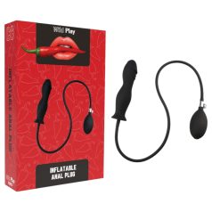 Wild Play - plug anal gonflable - silicone noir
