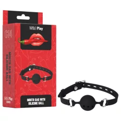 Wild Play - bâillon boule silicone noir