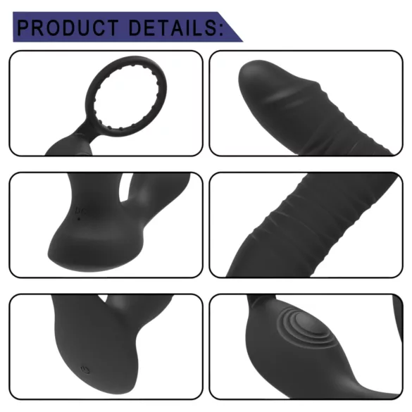 Men's Play - Vibromasseur anal connecté - noir
