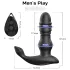 Men's Play - stimulateur prostatique vibrant va-et-vient - silicone noir