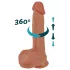 Erospace Natural Play - vibromasseur réaliste à va-et-vient rotatif (couleur chair)