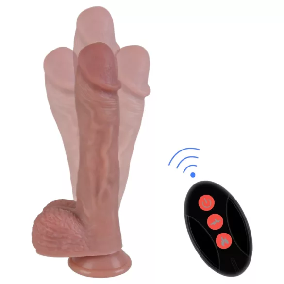 Erospace Natural Play - vibromasseur réaliste à va-et-vient rotatif (couleur chair)