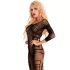 Livco Monata - combinaison résille motif abstrait - noir - S/L