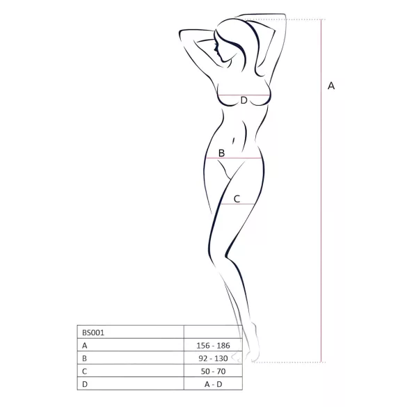 Passion - ensemble lingerie résille cœur - noir - S-L