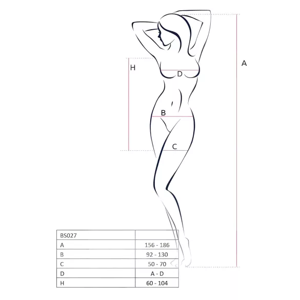 Passion BS027 - mini-robe en résille (blanc) - S-L