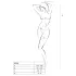 Passion BS046 - ensemble résille motif floral - blanc - S-L