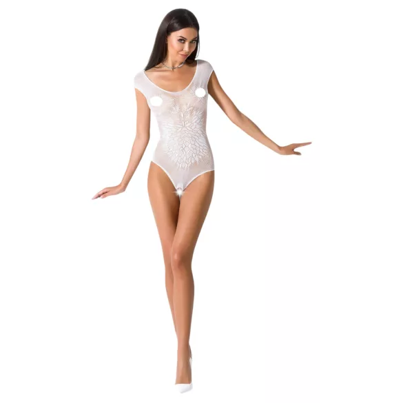 Passion BS064 - body résille ouvert - blanc - S-L