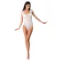 Passion BS064 - body résille ouvert - blanc - S-L