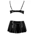 Passion Deby - ensemble soutien-gorge et mini-jupe - noir - L/XL