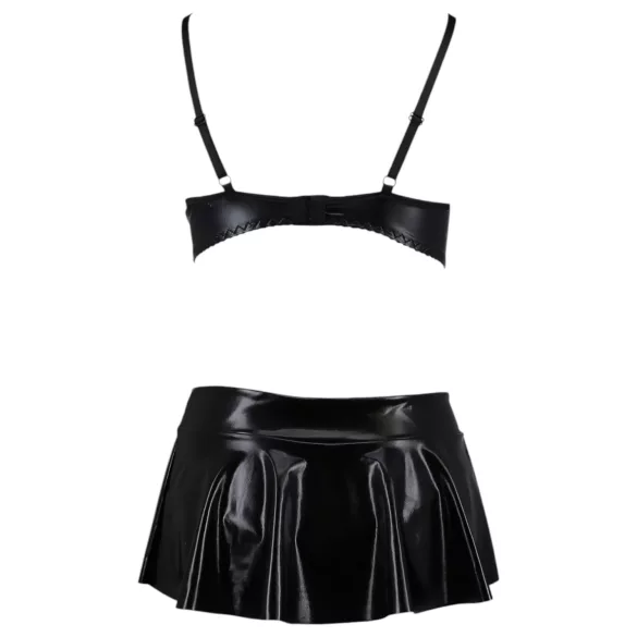 Passion Deby - ensemble soutien-gorge et mini-jupe - noir