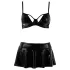 Passion Deby - ensemble soutien-gorge et mini-jupe - noir