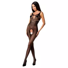   Passion BS078 - combinaison ouverte à pois - noir - taille S-L