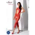 Passion BS081 - Combinaison rouge dos-nu capri (S-L)