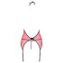 Passion Peonia - ensemble haut et string - rouge - L/XL