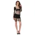 Passion BS105 - robe mini résille - noire - S-L