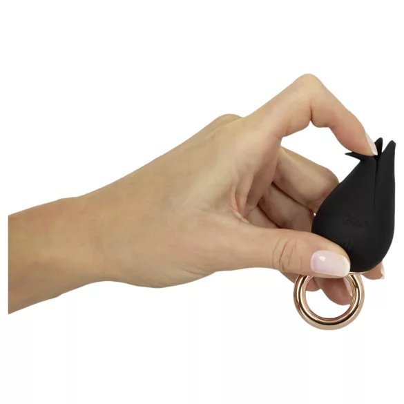 Belou - mini vibromasseur doigt - silicone noir