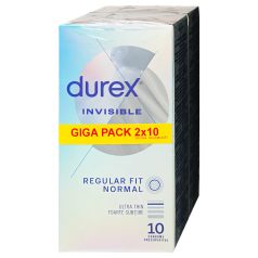   Durex Invisible - préservatifs ultra fins regular fit - 20 pièces