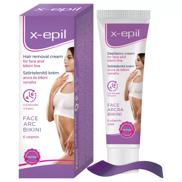 X-Epil - crème dépilatoire visage et maillot - 40ml