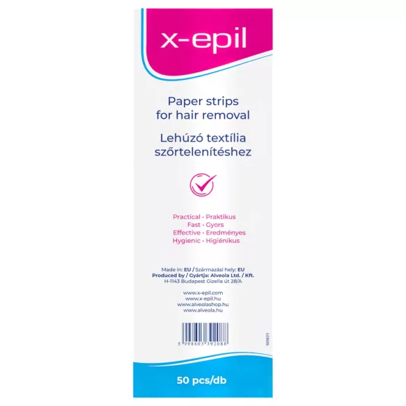 X-Epil - bandes épilation jetables - tissu - 50 pièces
