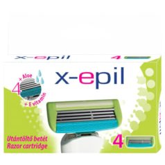 X-Epil - recharges rasoir femme - 4 lames - lot de 4