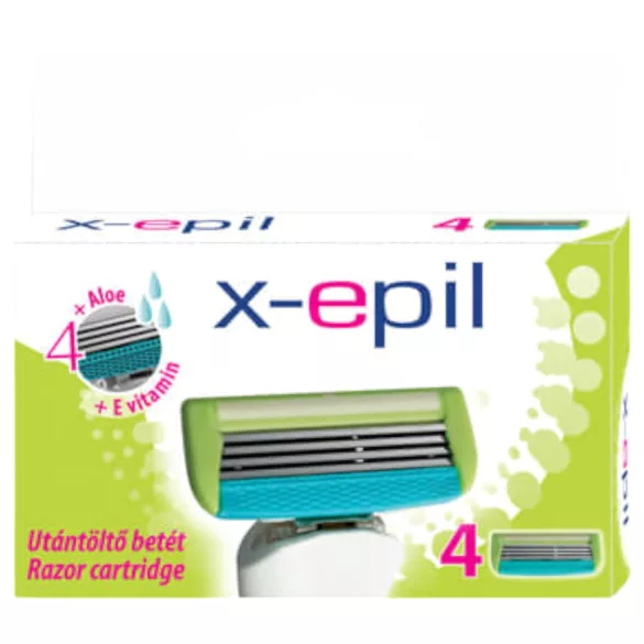 X-Epil - recharges rasoir femme - 4 lames - lot de 4