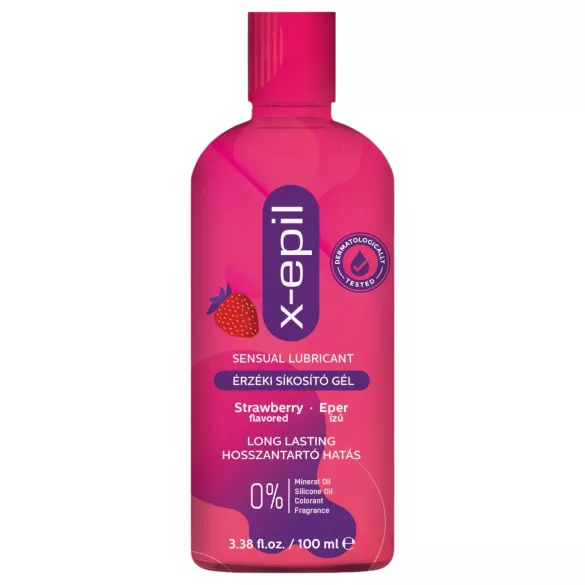 X-Epil - gel lubrifiant saveur fraise - 100ml
